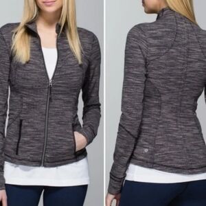 Lululemon Define Jacket Heathered Gray Women’s  Full Zip Long Sleeve Thumbhole